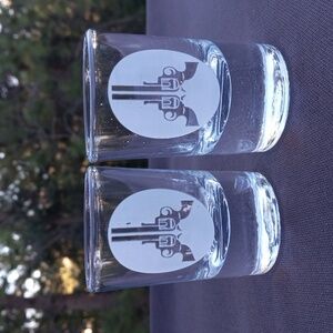 Dueling Pistols Shit Glasses